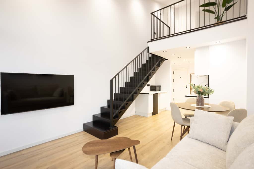 Salón del apartamento en Dorian Suites, Monforte de Lemos