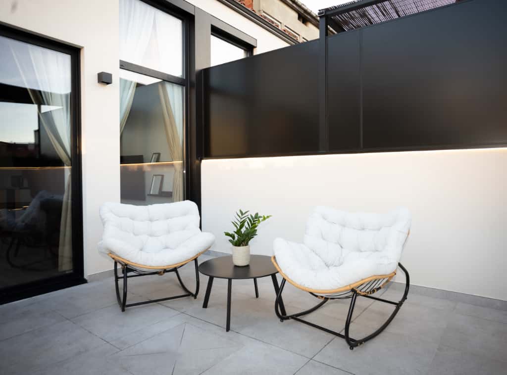 Terraza con bañera de hidromasaje, Dorian Suites, Monforte de Lemos